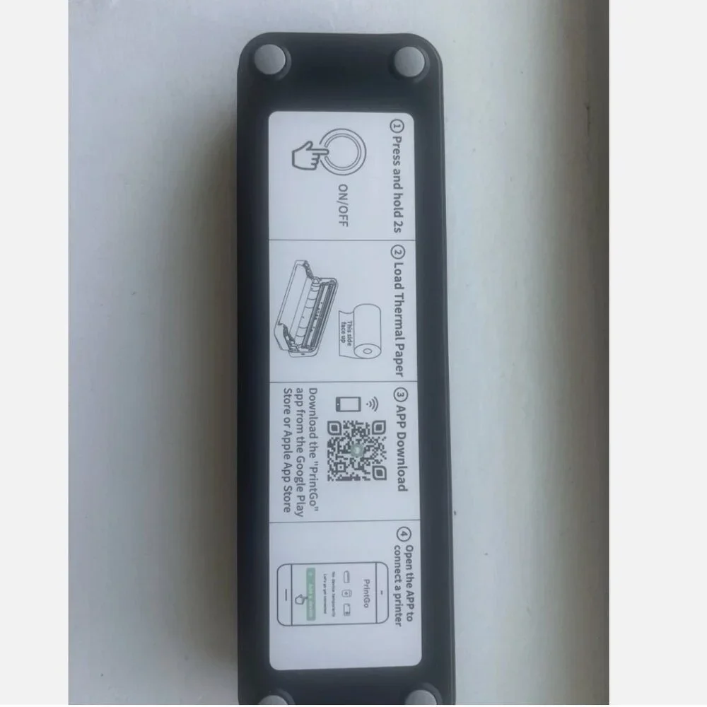 Jadens Portable Thermal Label Printer Wireless Black